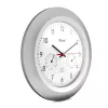 Digital clock Mebus 19450 Round Silver Valge aku operated