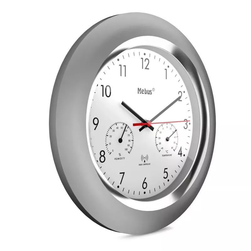Digitaalkell Mebus 19454 ümmargune hõbedane valge patarei AA