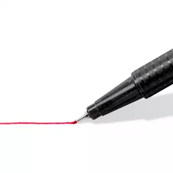 Fineliner Staedtler 334-S BK4 Ultra Fine Must Blue roheline Red 4 tk