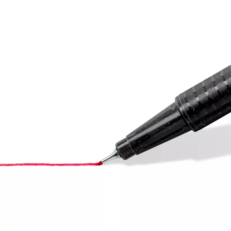 Fineliner Staedtler 334-S BK4 Ultra Fine Must Blue roheline Red 4 tk