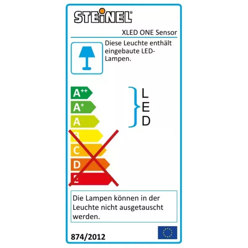LED-seinavalgusti STEINEL XLED ONE 23,5 W soe valge PIR-anduriga