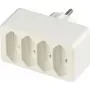 REV üleminekuadapter 4-kordne europesa liin valge 0512738777 WS, 4-suuunaline euroväljund, valge