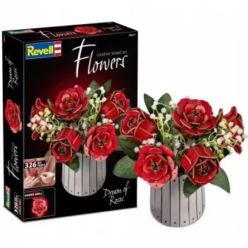 Puidust meisterdamiskomplekt REVELL Creative Wood Art lilled — Dream of Roses mudelikomplekt