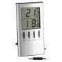 Elektrooniline keskkonnatermomeeter TFA-Dostmann 30.1027 sise- ja välistingimustesse Hõbedane °C