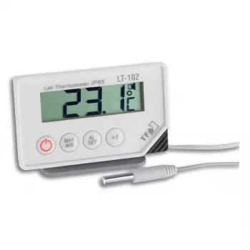 Elektrooniline sisetermomeeter TFA-Dostmann 30.1034 — digitaalne, -40–70 °C, täpsus 0,5 °C, CR2032 aku, valge
