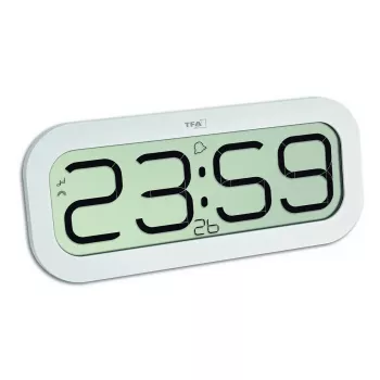 Digitaalne kell TFA-Dostmann 60.4514 Ovaalne Valge LCD 321mm