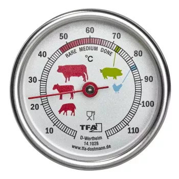 TFA-Dostmann 14.1028 toidutermomeeter 0–120 °C analoog 51 mm 34 g