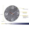 Wall Clock TFA-Dostmann CONTOUR Round hall Valge 35 cm