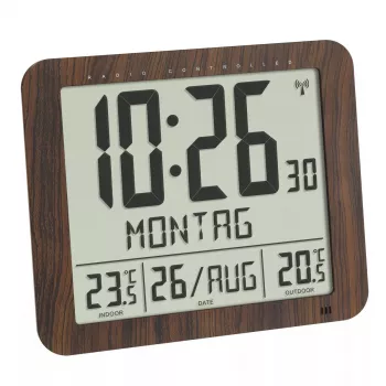 Digitaalne äratuskell TFA-Dostmann 60.4518.08 Wood LCD 433 MHz