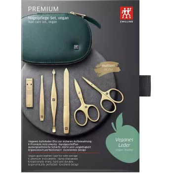 6-osaline maniküüri- ja pediküürikomplekt ZWILLING 97019-004 koos küünekääridega, vegan