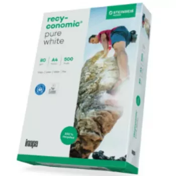 A4 printeripaber inapa-tecno recyconomic puhasvalge 80g 500 lehte