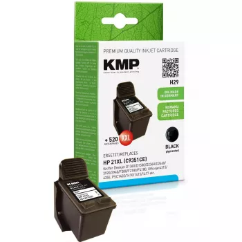 KMP HP C9351AE Nr.21 must 520 S. H29 täidetud kassett