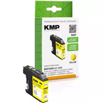 KMP Brother LC-123Y kollane taastatud kassett