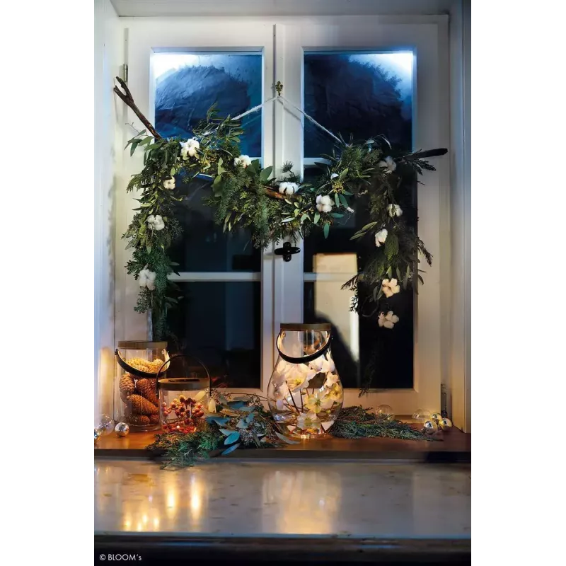 Krinner LUMIX Deco Glass Basic LED laualamp läbipaistev bambusklaas