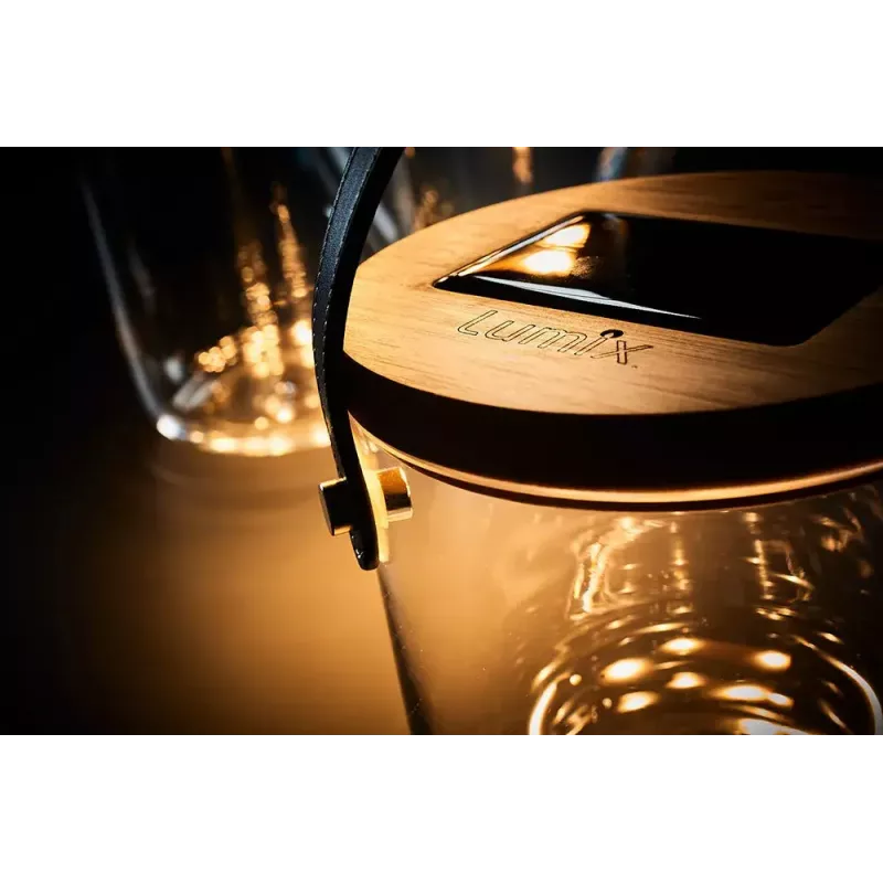 Krinner LUMIX Deco Glass Basic LED laualamp läbipaistev bambusklaas