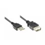 USB-kaabel Alcasa 2511-OF5S USB 2.0 5 m, must