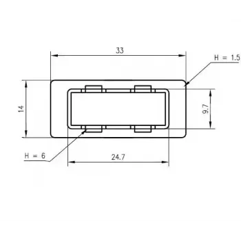 Katte SC-dupleks-adapterile Telegärtner B00012A0011 Must