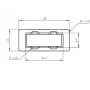 Katte SC-dupleks-adapterile Telegärtner B00012A0011 Must