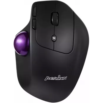 Perixx trackball-hiir PERIMICE-720 — juhtmevaba 2,4 GHz ja Bluetooth, ergonoomiline disain