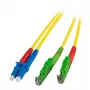 Fiiberoptiline kaabel EFB Elektronik O0937.30 E-2000 (LSH) LC OS2 30 m Kollane