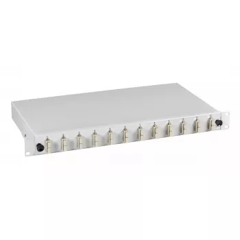 EFB Elektronik B61203.12OM4 osaliselt koostatud SC OM4 laiendatav 12 adapteriga kiudoptiline ühenduskarp