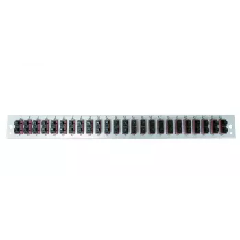 Patch-paneeli tarvik EFB Elektronik SB-FP-24SC-D-V-OM3 — 1U rack mount, 432×13×43,5 mm, hall