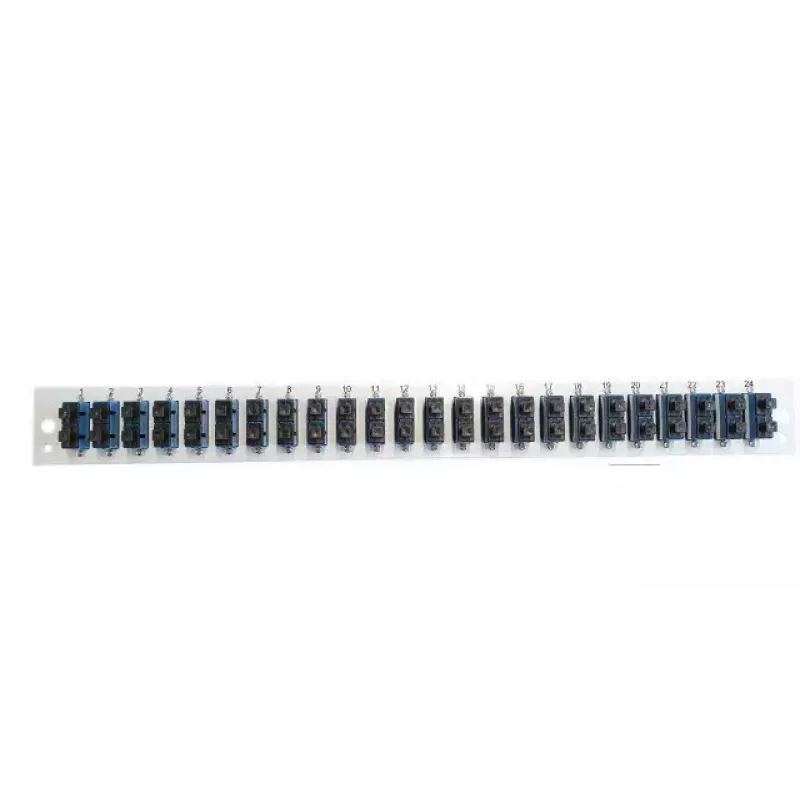 Plaastripaneeli lisatarvik EFB Elektronik SB-FP-24SC-D-V-OS2 — 1U raami paigaldus, 432×13×43,5 mm, hall