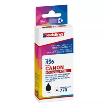 Tindikassett Edding EDD-456 ühilduv Canonile, must, 22 ml, 770 lehekülge, üksikpakend
