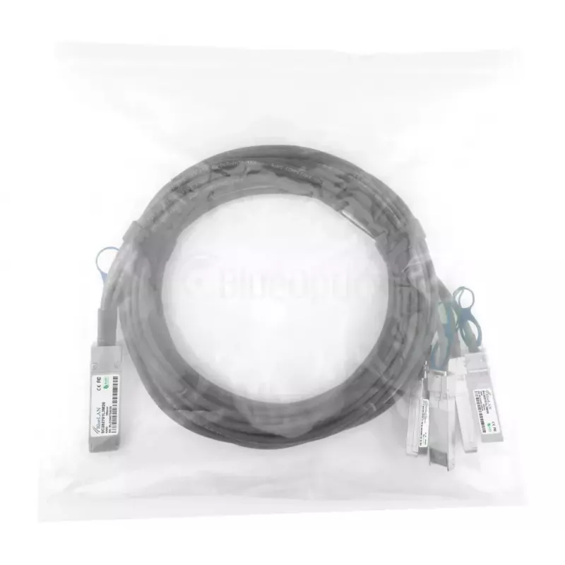 Võrgukaabel BlueOptics YFNDD-BL QSFP28 4xSFP28 InfiniBand 2m Oranž