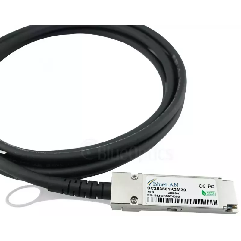 InfiniBand/kiudoptiline kaabel BlueOptics SFPPQSFP30-01-BL 1 m 4xSFP+ QSFP