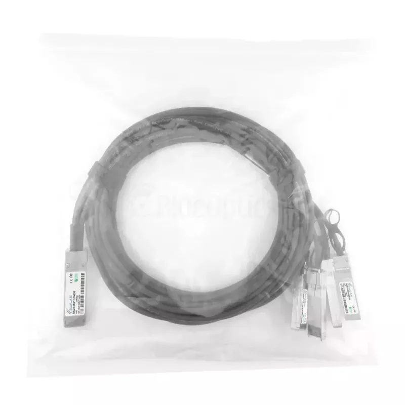 Võrgukaabel BlueOptics ET7402-25DAC-2M-BL QSFP28 4xSFP28 InfiniBand 2m Must