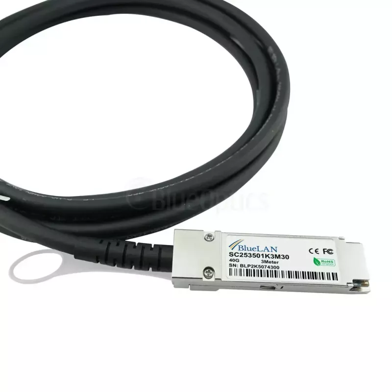Võrgukaabel BlueOptics ET7402-25DAC-2M-BL QSFP28 4xSFP28 InfiniBand 2m Must
