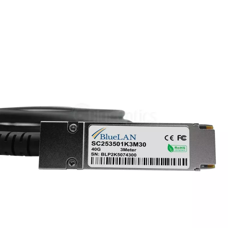 Võrgukaabel BlueOptics ET7402-25DAC-2M-BL QSFP28 4xSFP28 InfiniBand 2m Must