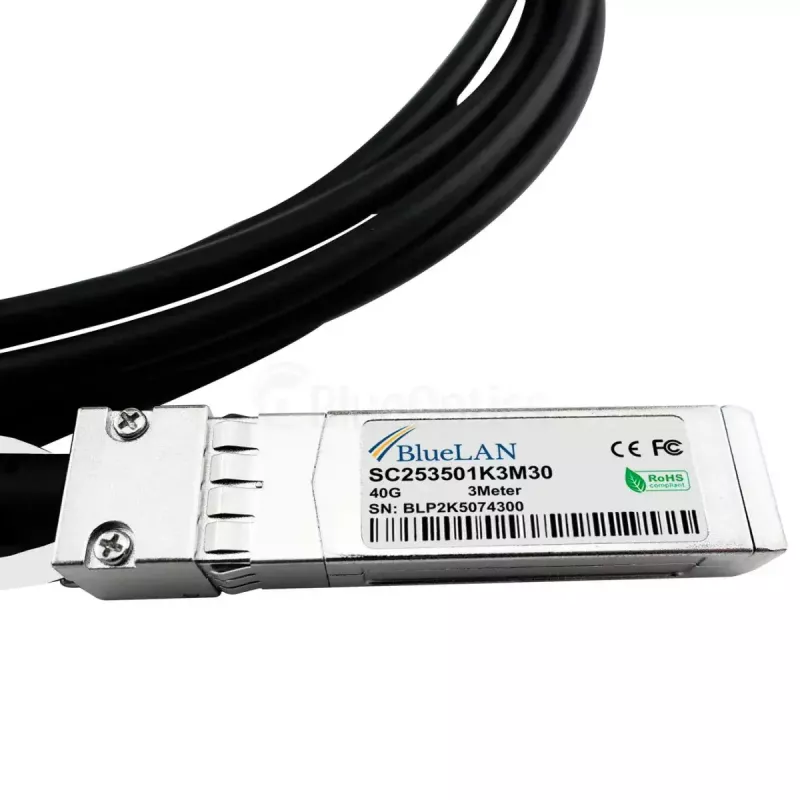 Võrgukaabel BlueOptics DAC-Q28-4S28-25G-2M-BL QSFP28 4xSFP28 InfiniBand 2m Must