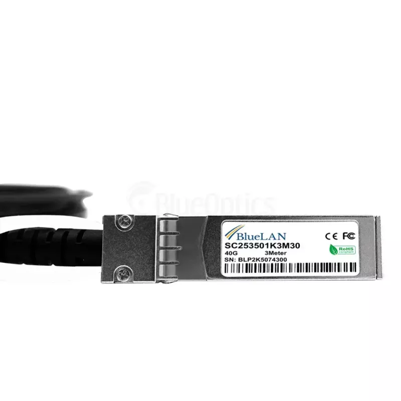 Võrgukaabel BlueOptics DAC-Q28-4S28-25G-2M-BL QSFP28 4xSFP28 InfiniBand 2m Must