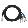 DAC-kaabel BlueOptics GXFBL5I-BL 2m QSFP28 kuni 4x SFP28