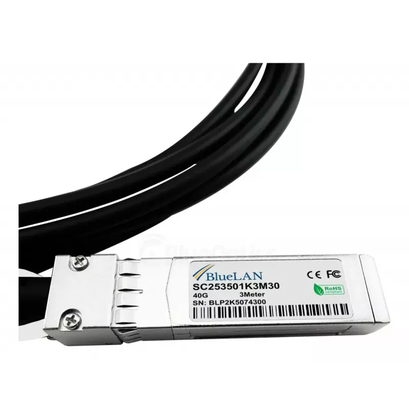 Võrgukaabel BlueOptics JG331A-BL QSFP 4 x SFP+ InfiniBand 5 m Must