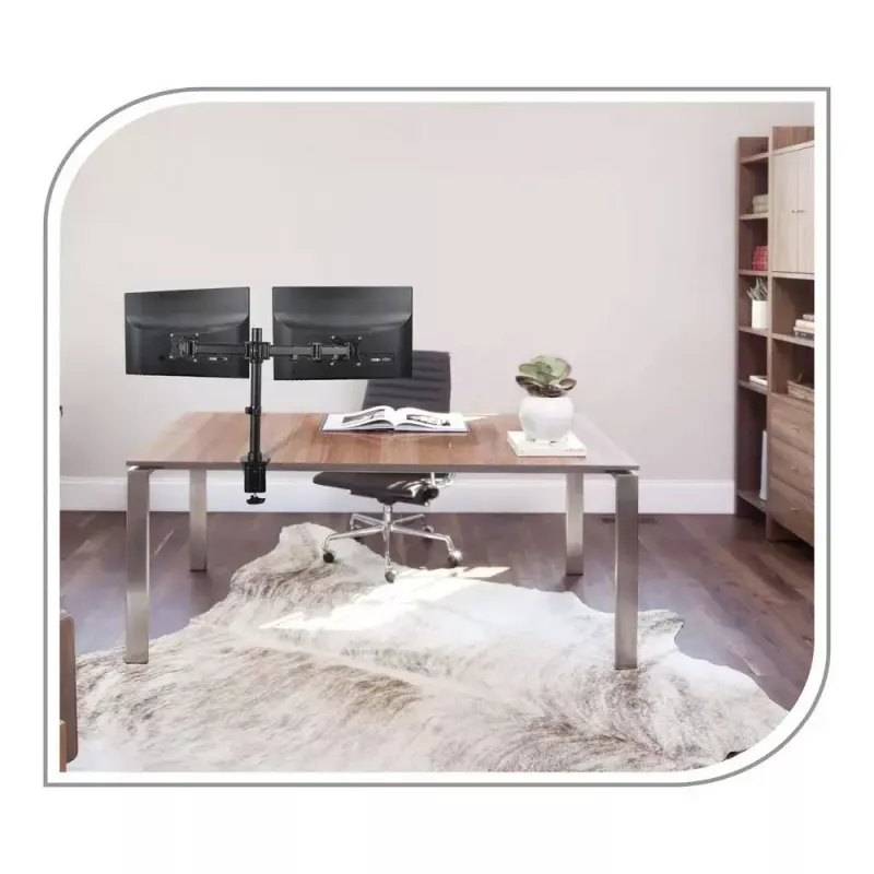 PureMounts PM-OFFICE-02 monitori kinnitus / alus 68,6 cm (27 tolli) Laud Must