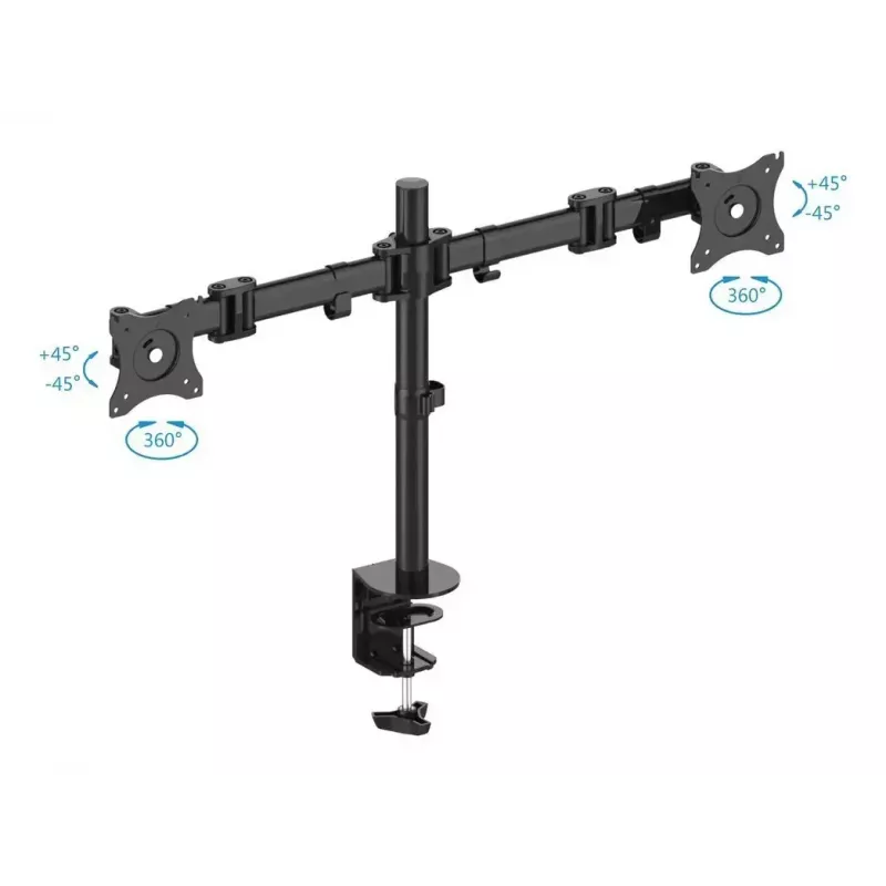PureMounts PM-OFFICE-02 monitori kinnitus / alus 68,6 cm (27 tolli) Laud Must
