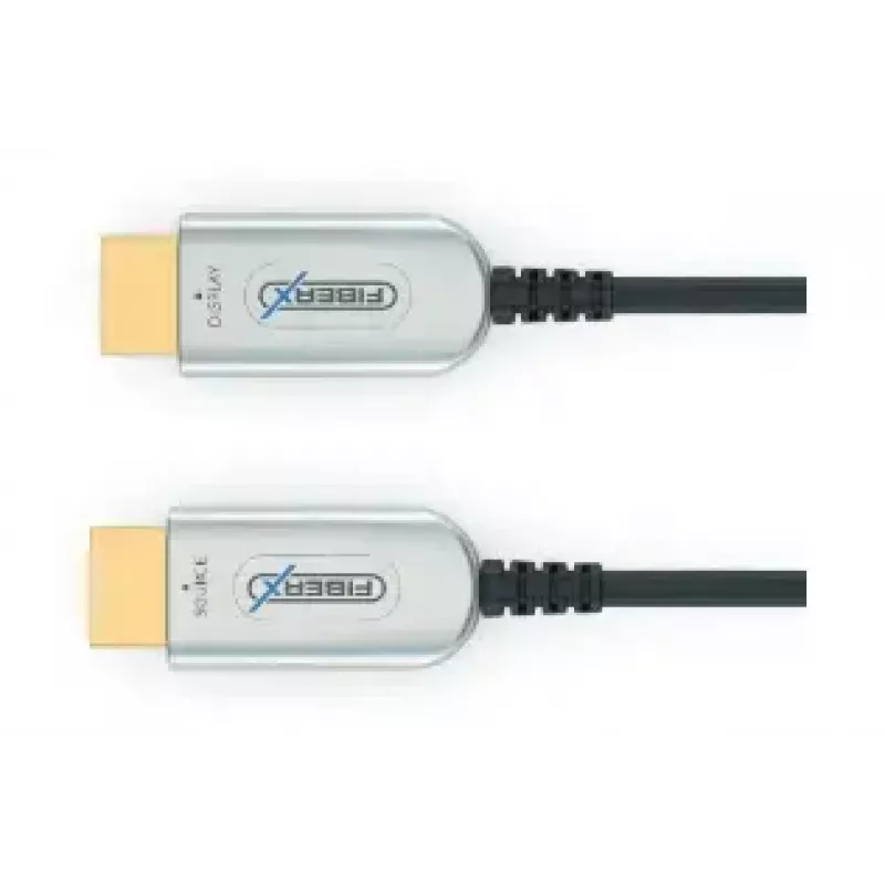 FiberX HDMI-kaabel FX-I350-015 15m tüüp A isane 2.0 18Gbit/s must hõbedane