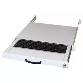 Klaviatuur AIXCASE AIX-19K1UKDETB-W USB PS/2 QWERTZ Saksa Valge