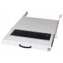 Klaviatuur AIXCASE AIX-19K1UKDETB-W USB PS/2 QWERTZ Saksa Valge
