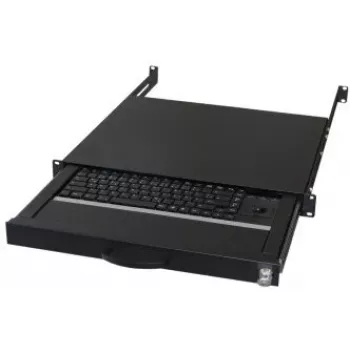 Klaviatuur AIXCASE AIX-19K1UKDETB-B USB PS/2 QWERTZ Saksa Must
