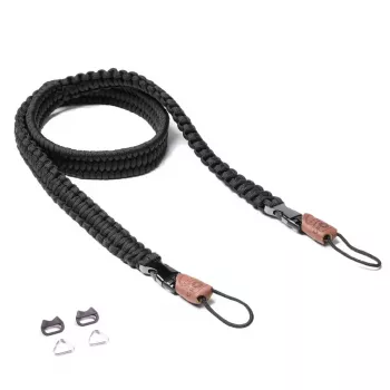 Kaamerarihm JetWorld The Traveler (C-Rope) — nailon, must, maksimaalne pikkus 100 cm
