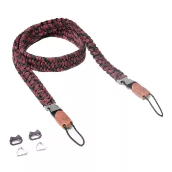 Kaamerarihm Genius C-Rope Traveler digikaameratele, nailon, must/punane, maksimaalne pikkus 100 cm