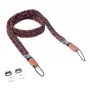 Kaamerarihm Genius C-Rope Traveler digikaameratele, nailon, must/punane, maksimaalne pikkus 100 cm
