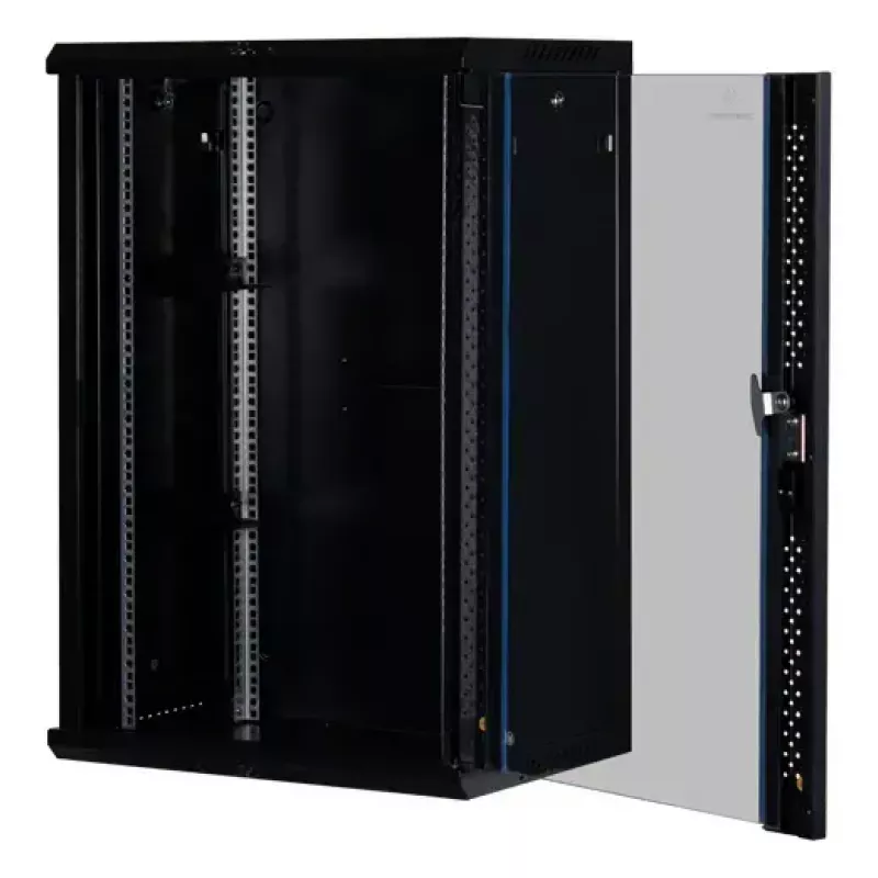 Seinale kinnitatav rack Rockstable RS19-6418 18U 19-tolline karastatud klaas