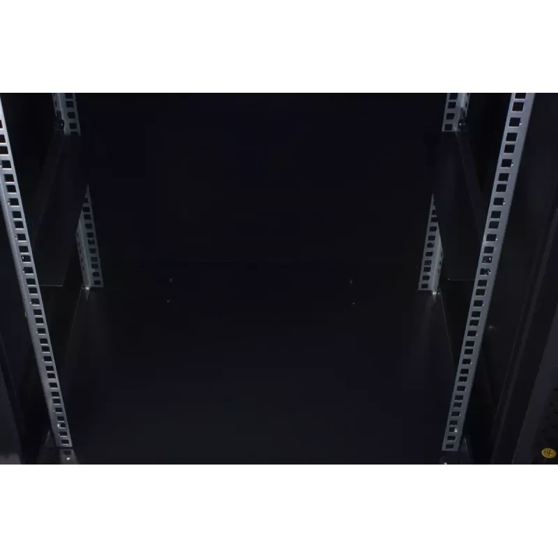 Seinale kinnitatav rack Rockstable RS19-6418 18U 19-tolline karastatud klaas