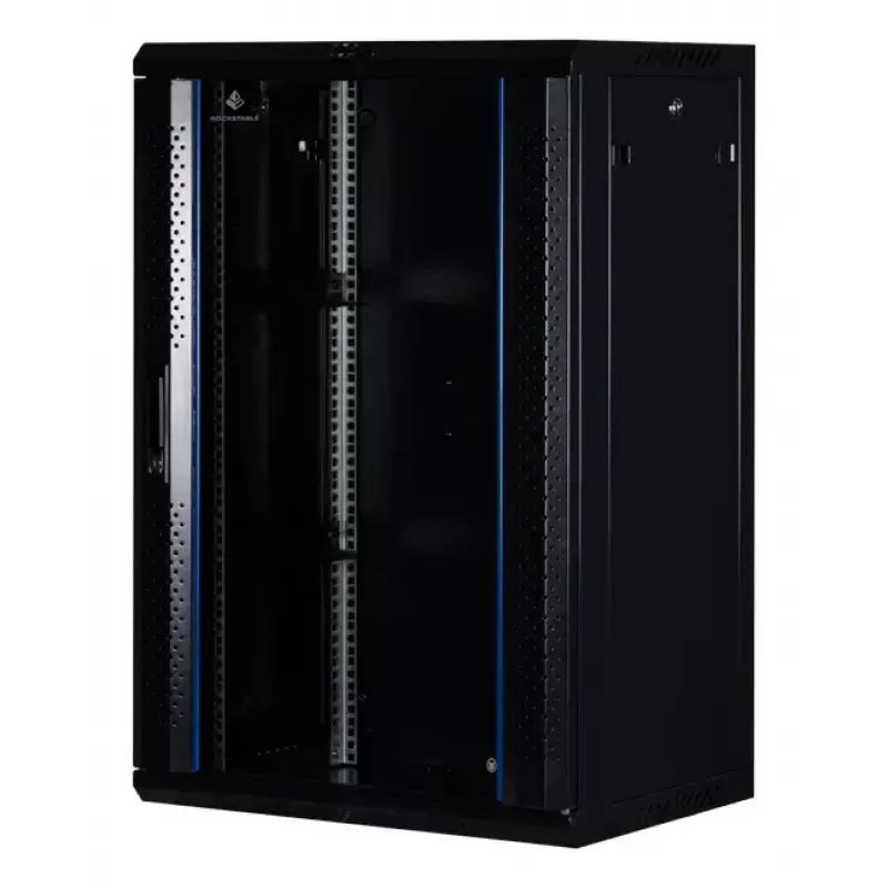 Seinale kinnitatav rack Rockstable RS19-6418 18U 19-tolline karastatud klaas