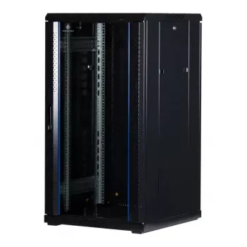 Rockstable 22U 19-tolline serverikapp karastatud klaasiga RS19-6622